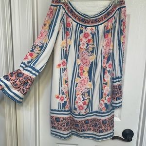 Off shoulder floral dress